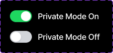 Privacy toggle